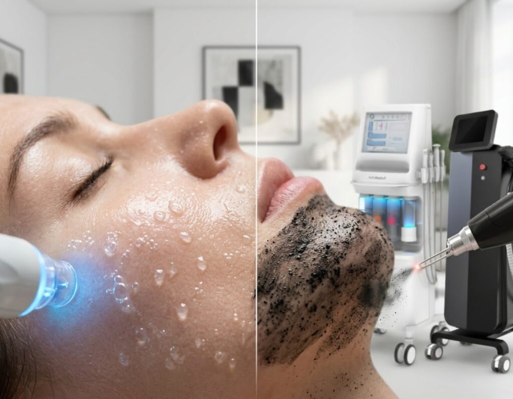 Oczyszczanie wodorowe czy peeling węglowy